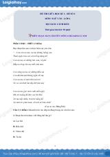 Đề thi giữa kì 1 Văn 6 Cánh diều - Đề số 2